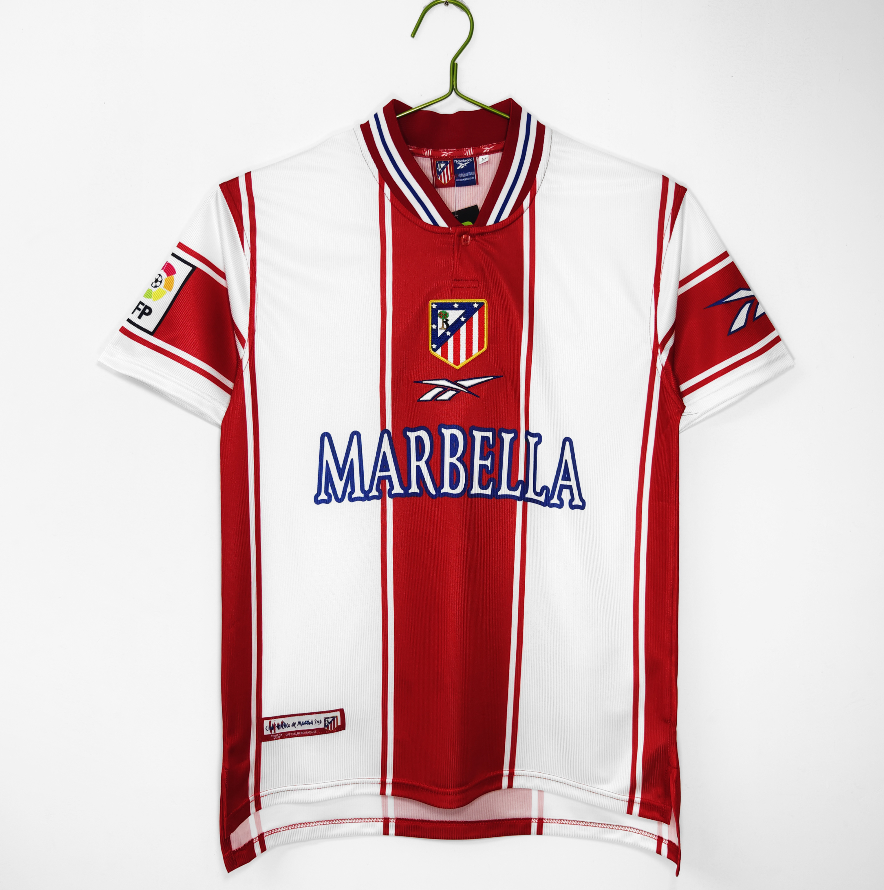 Camiseta de fútbol Atlético Madrid 1999/00 LOCAL MANGA CORTA VERSION FAN